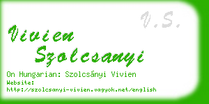 vivien szolcsanyi business card
