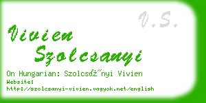 vivien szolcsanyi business card